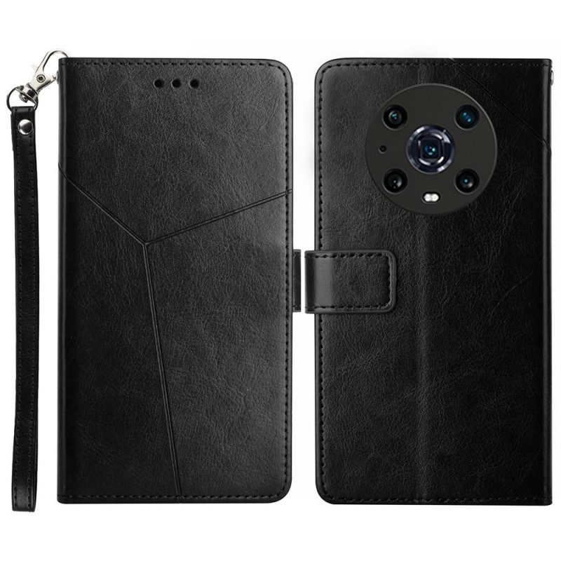 Custodia in pelle Honor Magic 4 Pro Design A Y