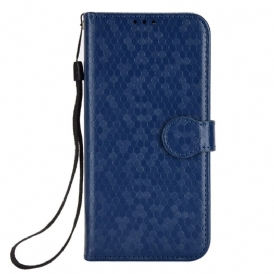 Custodia in pelle Honor Magic 4 Pro Design Con Cinturino 3d