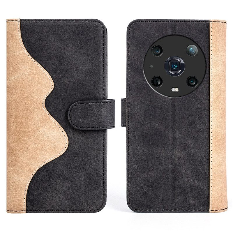 Custodia in pelle Honor Magic 4 Pro Motivo Grafico