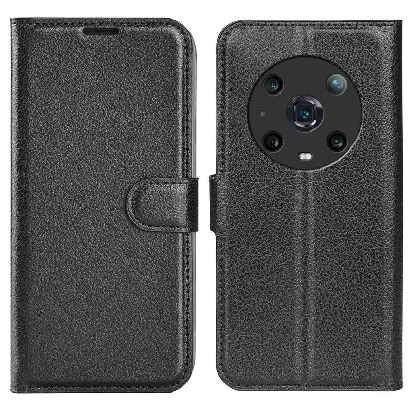 Folio Cover Honor Magic 4 Pro Classico Effetto Pelle