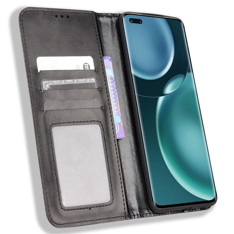 Folio Cover Honor Magic 4 Pro Custodia in pelle Stile Stilizzato In Pelle