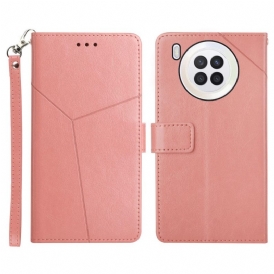 Custodia A Portafoglio Honor 50 Lite Stile Pelle Geo Y Design