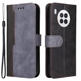 Custodia in pelle Honor 50 Lite Due Toni