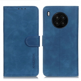 Custodia in pelle Honor 50 Lite Khazneh Effetto Pelle Vintage