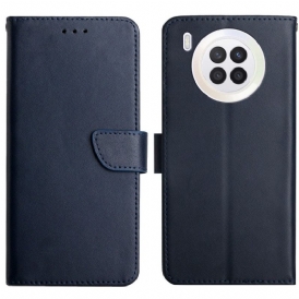 Folio Cover Honor 50 Lite Vera Pelle Nappa