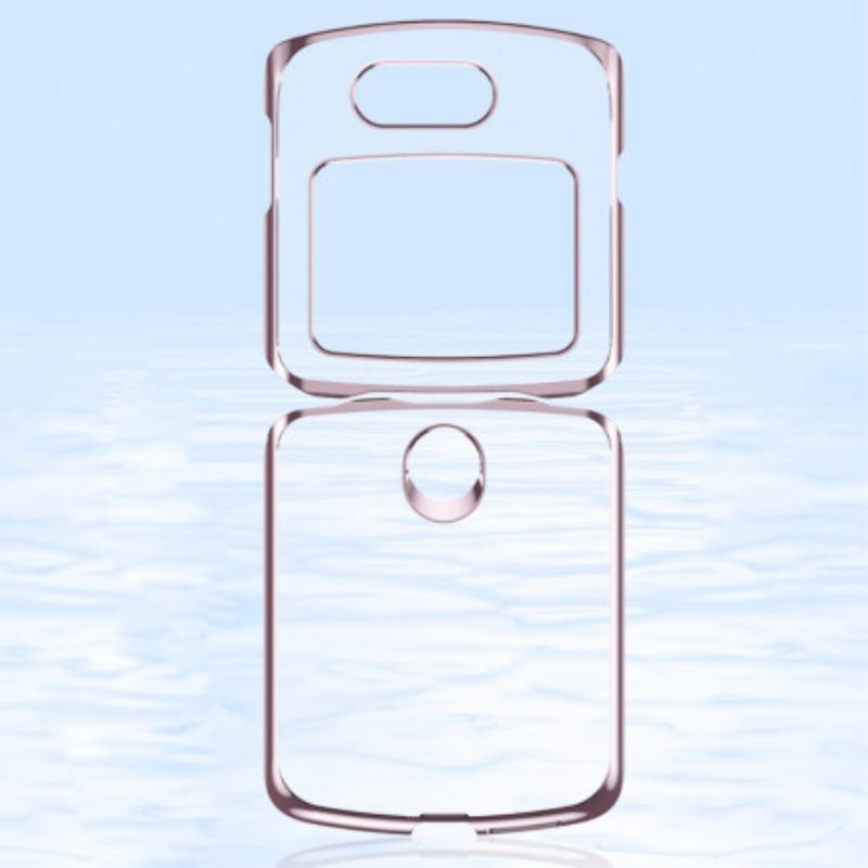 Cover Motorola Razr 5G Bordi In Stile Metallo