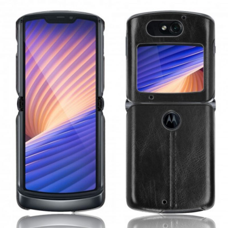 Cover Motorola Razr 5G Cuciture In Ecopelle