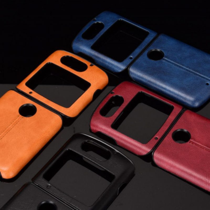Cover Motorola Razr 5G Cuciture In Ecopelle