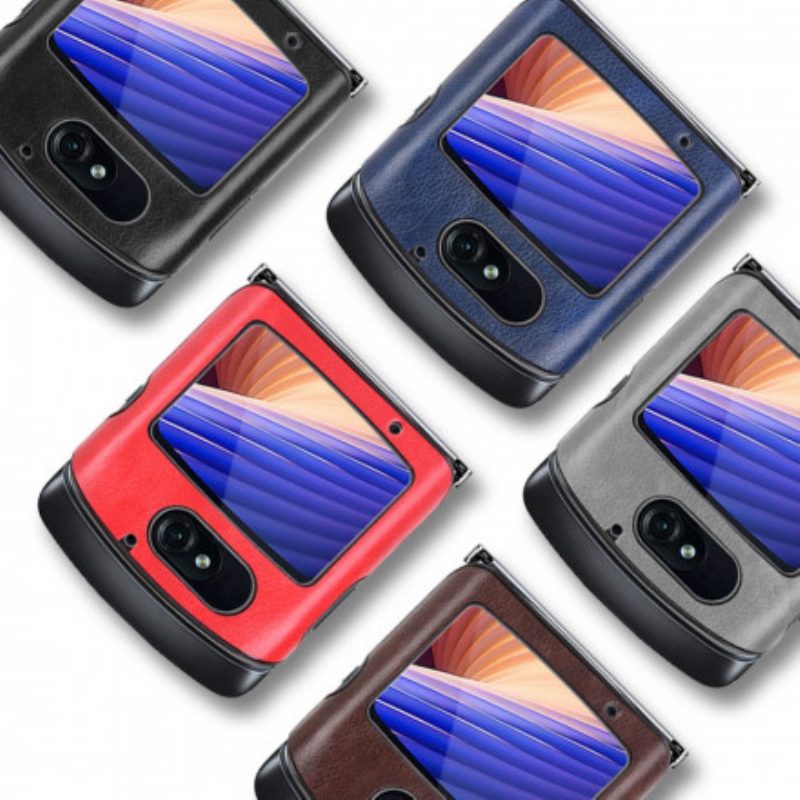 Cover Motorola Razr 5G Ecopelle Litchi