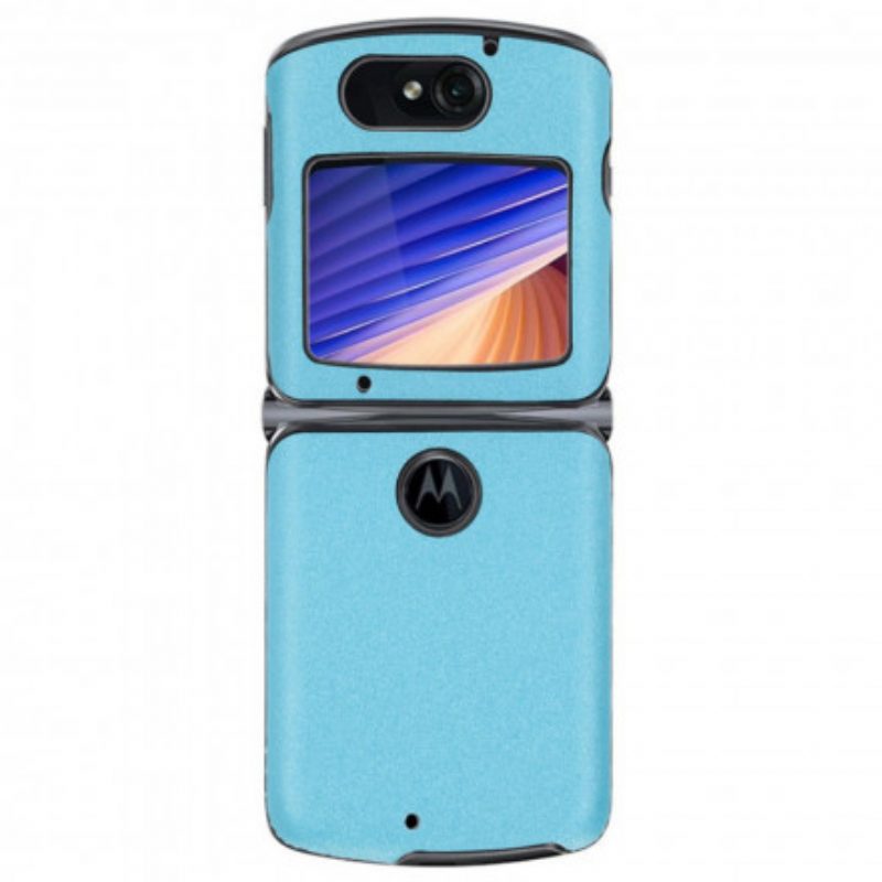 Cover Motorola Razr 5G Ecopelle Sabbiata