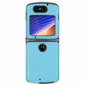 Cover Motorola Razr 5G Ecopelle Sabbiata