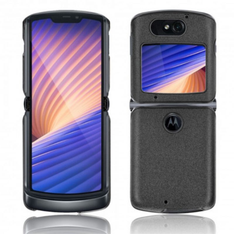 Cover Motorola Razr 5G Ecopelle Sabbiata