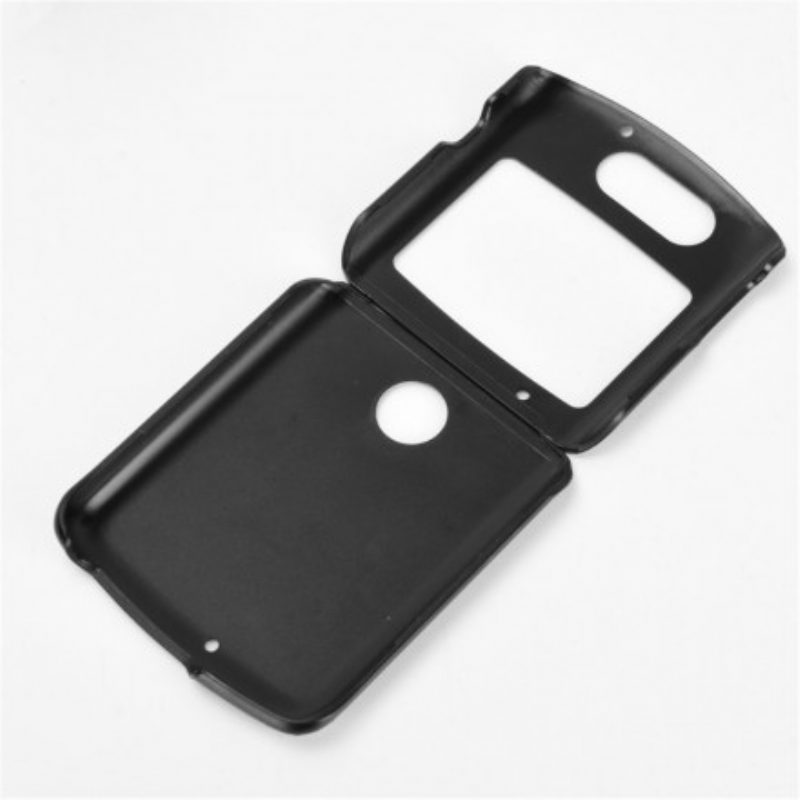 Cover Motorola Razr 5G Ecopelle Sabbiata