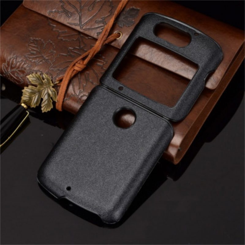Cover Motorola Razr 5G Ecopelle Sabbiata