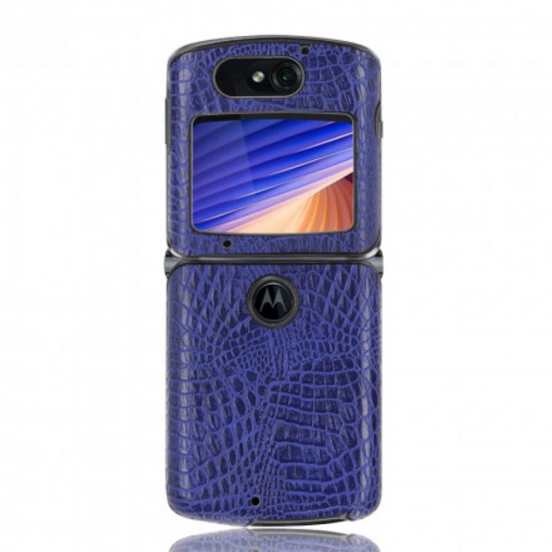 Cover Motorola Razr 5G Effetto Pelle Di Coccodrillo
