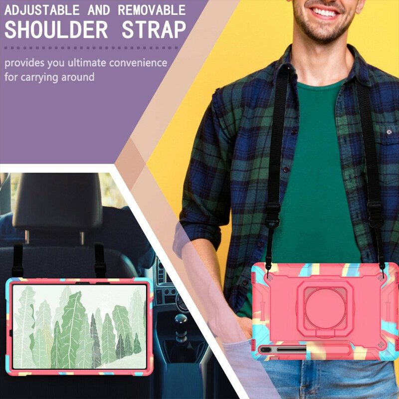 Cover Samsung Galaxy Tab S7 FE Colore Supporto E Tracolla
