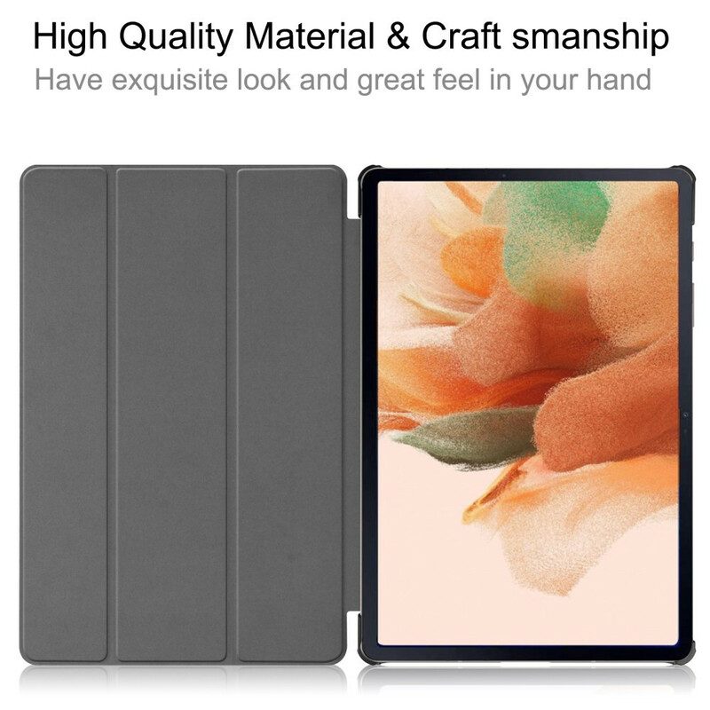 Custodia Samsung Galaxy Tab S7 FE Portapenne Fiore Vintage