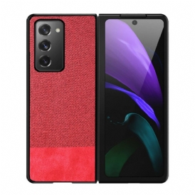 Cover Samsung Galaxy Z Fold 2 Ecopelle E Tessuto