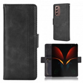 Folio Cover Samsung Galaxy Z Fold 2 Effetto Pelle Stilizzata