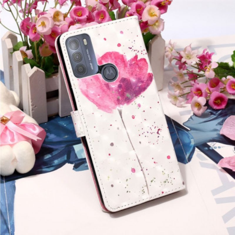 Cover Moto G50 Papavero Dell'acquerello