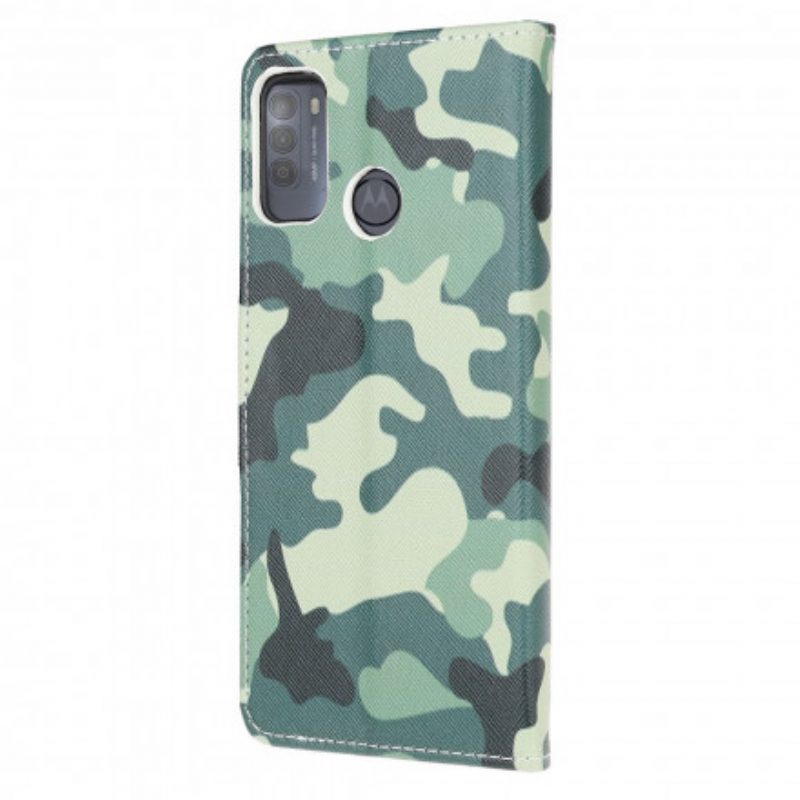 Custodia A Portafoglio Moto G50 Camuffamento Militare