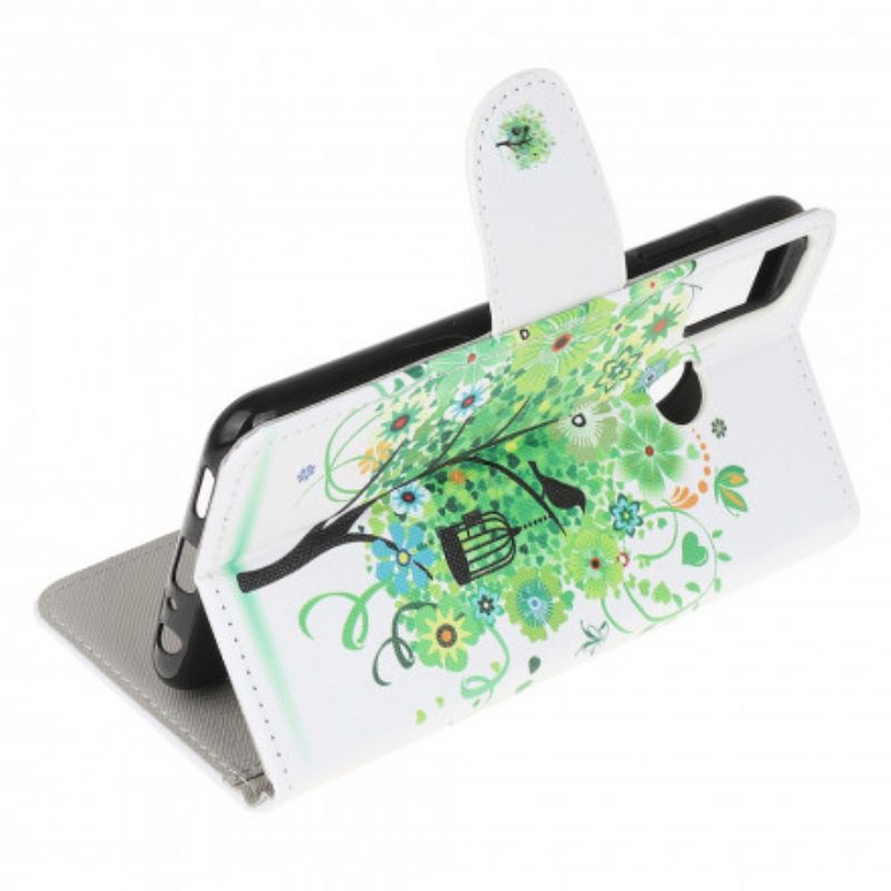 Custodia in pelle Moto G50 Albero In Fiore