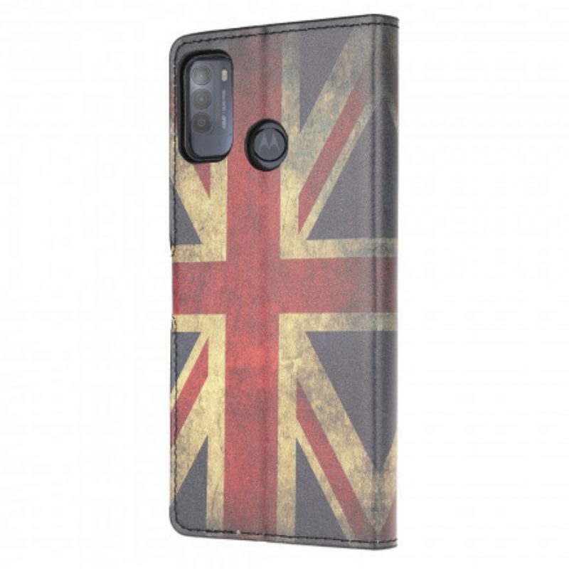 Custodia in pelle Moto G50 Bandiera Dell'inghilterra
