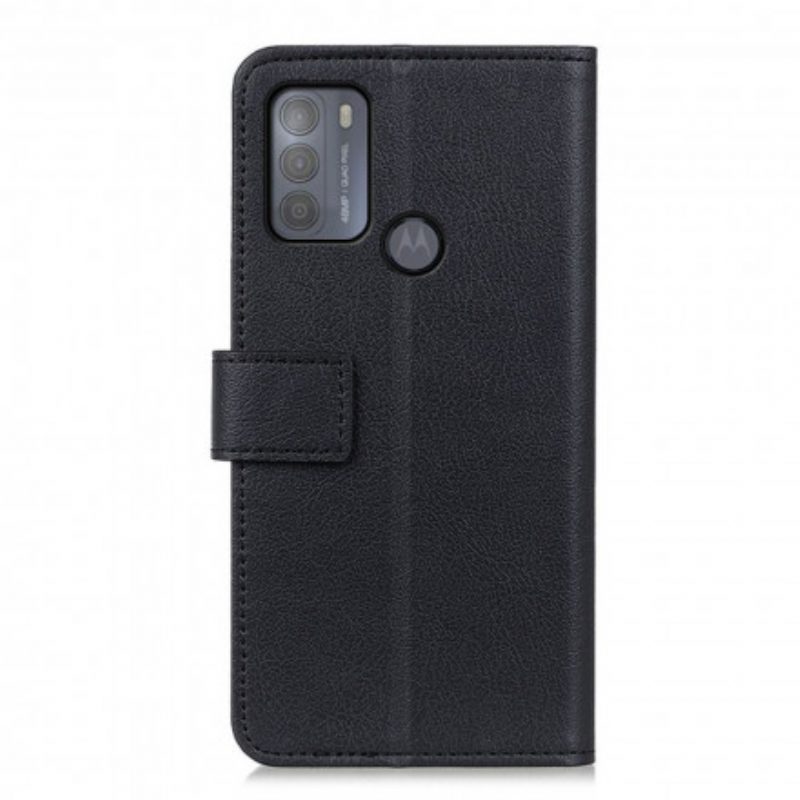 Custodia in pelle Moto G50 Classico Effetto Pelle