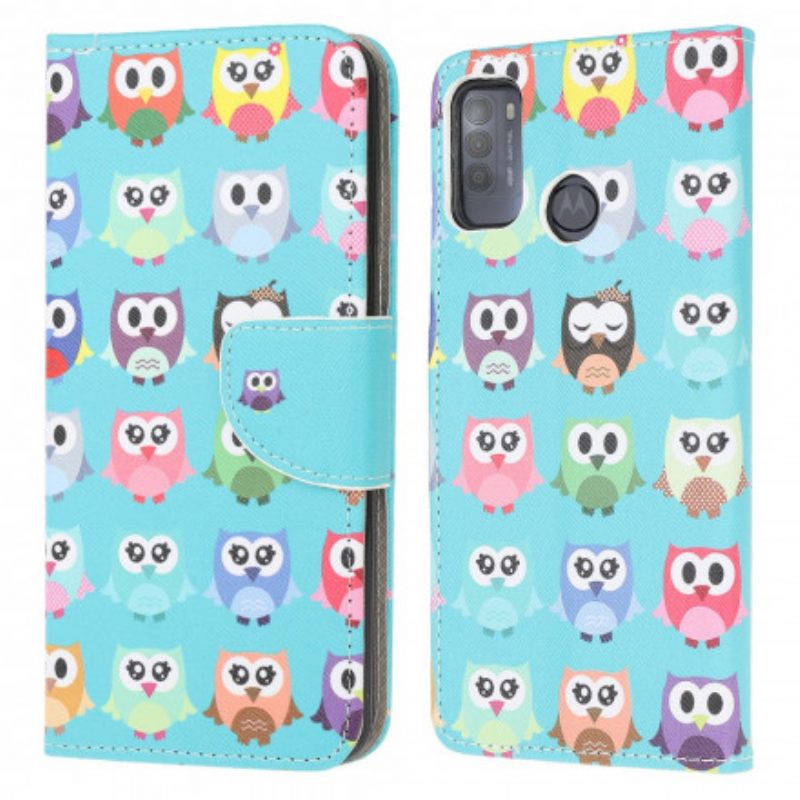 Custodia in pelle Moto G50 Gufi