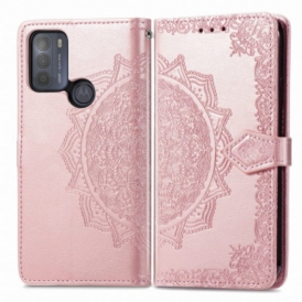 Custodia in pelle Moto G50 Mandala Medioevo