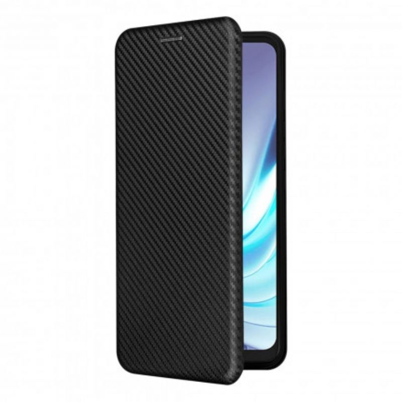 Folio Cover Moto G50 Custodia in pelle Carbonio Siliconico