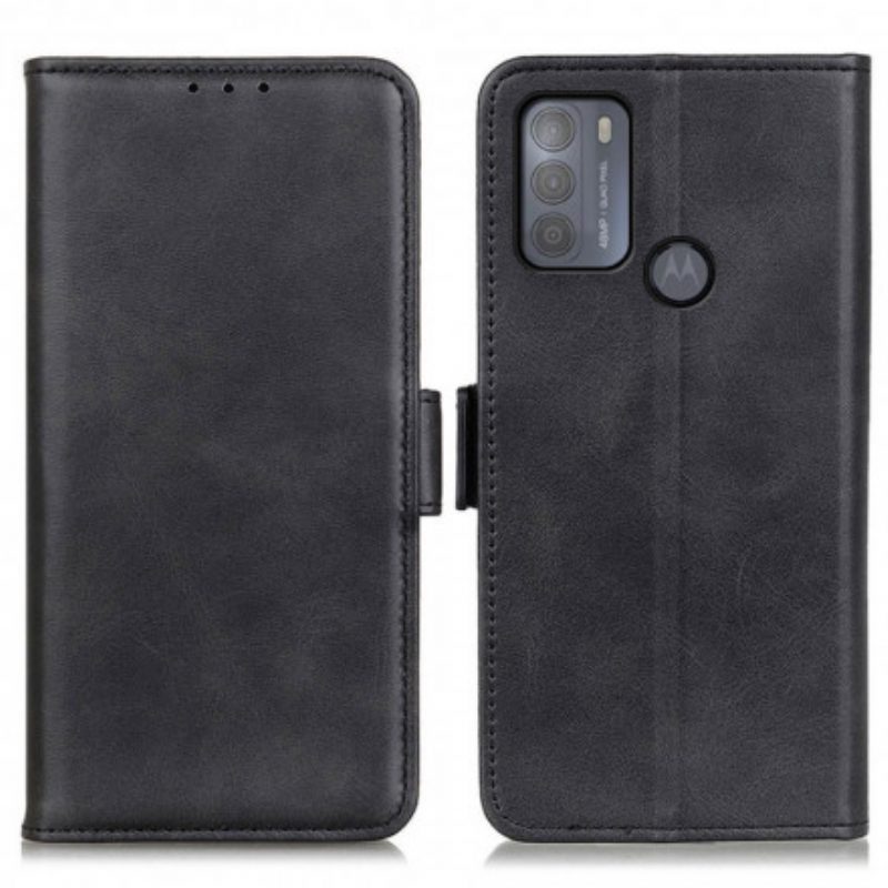 Folio Cover Moto G50 Custodia in pelle Doppio Lembo
