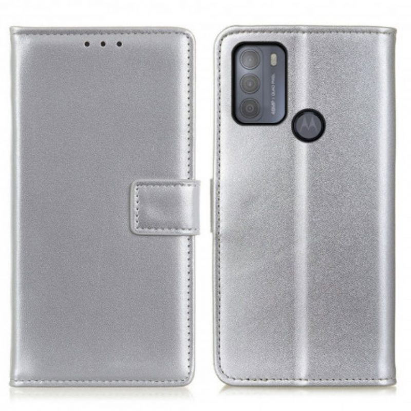 Folio Cover Moto G50 Ecopelle Tinta Unita