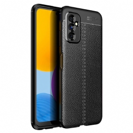 Cover Samsung Galaxy M52 5G Doppia Linea Litchi Effetto Pelle