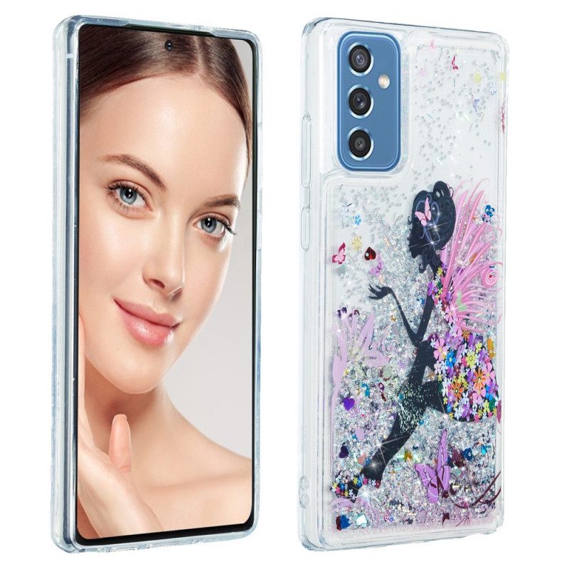 Cover Samsung Galaxy M52 5G Principessa Paillettes