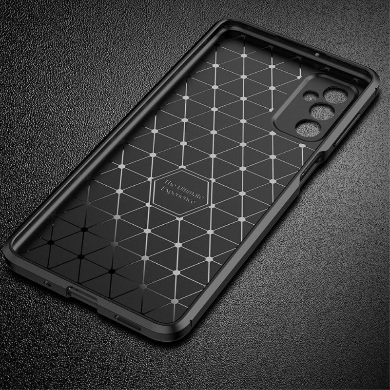 Cover Samsung Galaxy M52 5G Struttura Flessibile In Fibra Di Carbonio