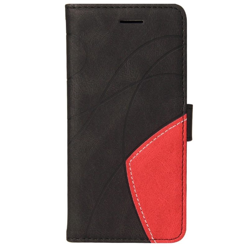 Custodia in pelle Samsung Galaxy M52 5G Linea Di Inchiostro Per Cordino