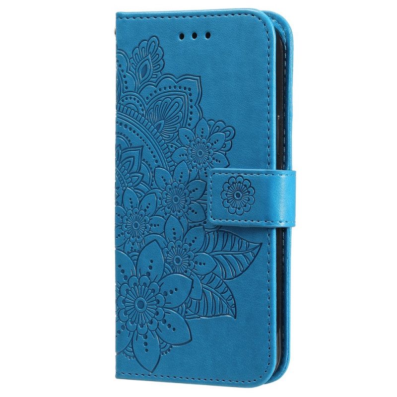 Custodia in pelle Samsung Galaxy M52 5G Mandala Fiori
