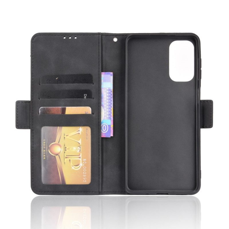 Custodia in pelle Samsung Galaxy M52 5G Portacarte Anteriore