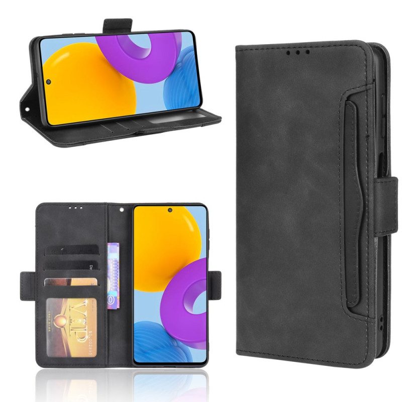 Custodia in pelle Samsung Galaxy M52 5G Portacarte Anteriore