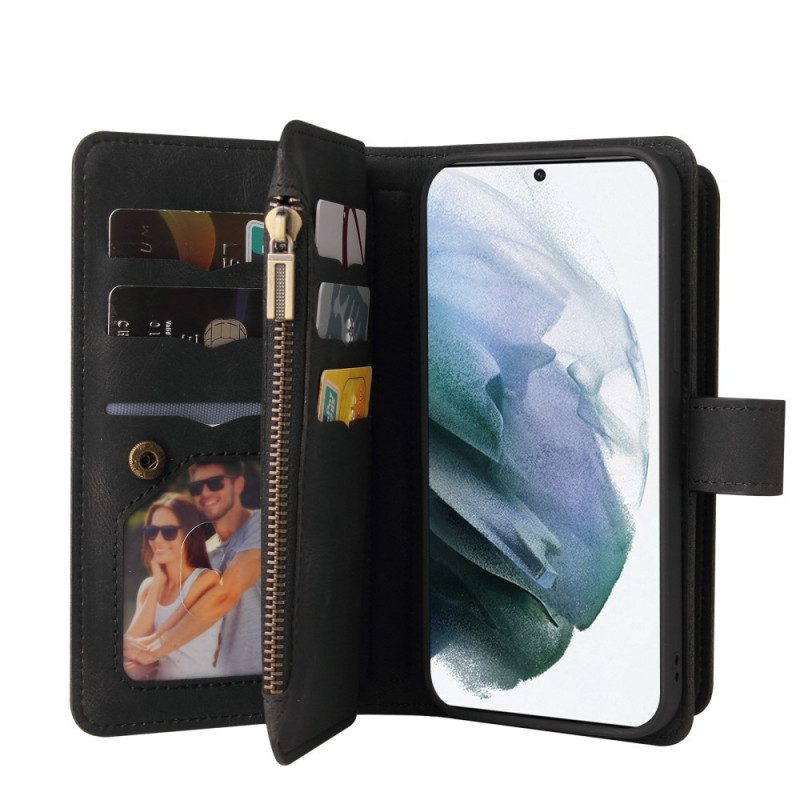 Custodia in pelle Samsung Galaxy M52 5G Portamonete Con Cordino