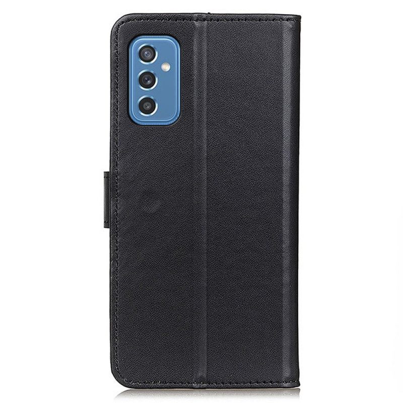 Custodia in pelle Samsung Galaxy M52 5G Semplice Effetto Pelle