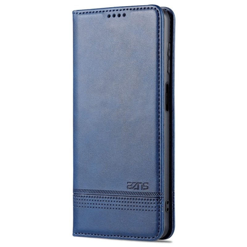 Folio Cover Samsung Galaxy M52 5G Custodia in pelle Azns Effetto Pelle