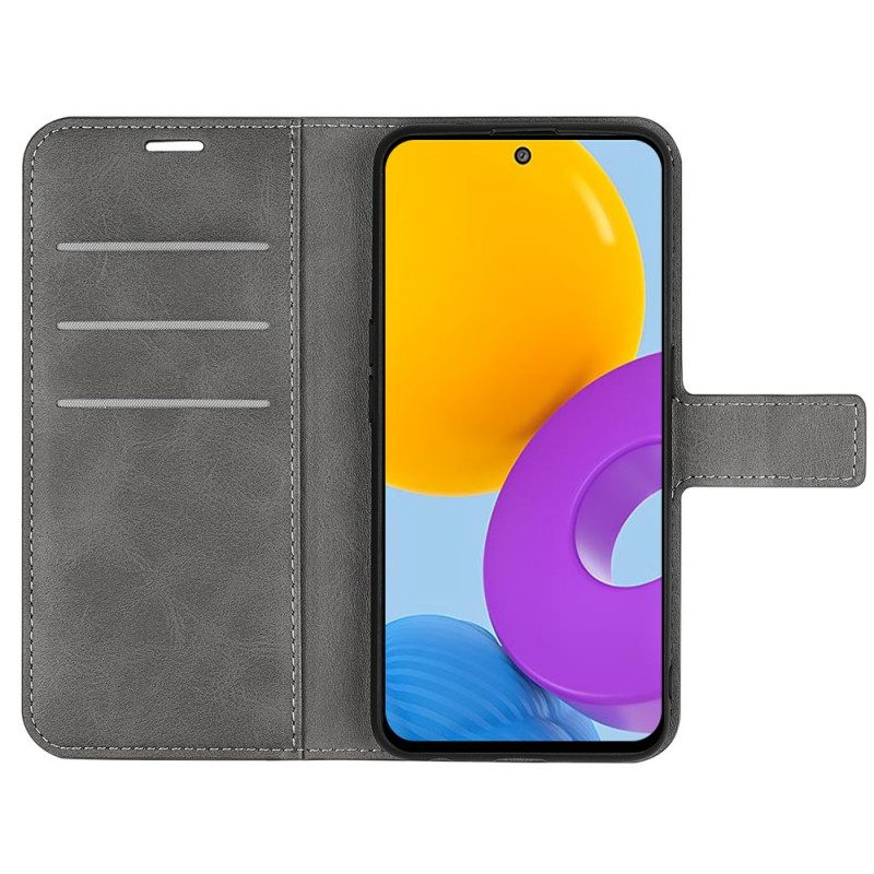 Folio Cover Samsung Galaxy M52 5G Custodia in pelle Pelle Elegante