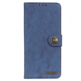 Folio Cover Samsung Galaxy M52 5G Khazneh Crosta Di Cuoio Retrò