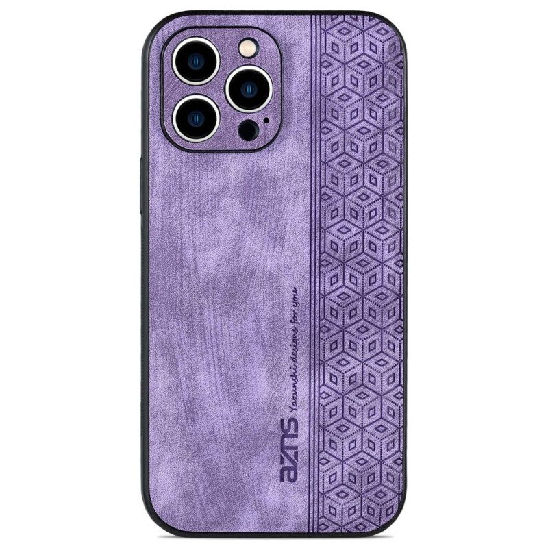 Cover iPhone 14 Azns Effetto Pelle
