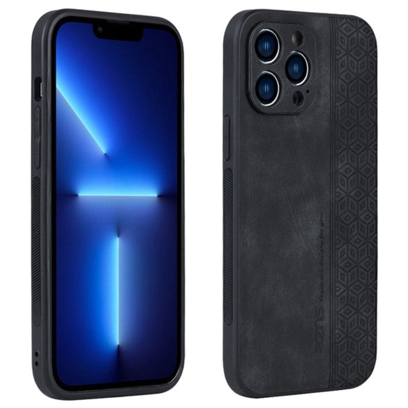 Cover iPhone 14 Azns Effetto Pelle