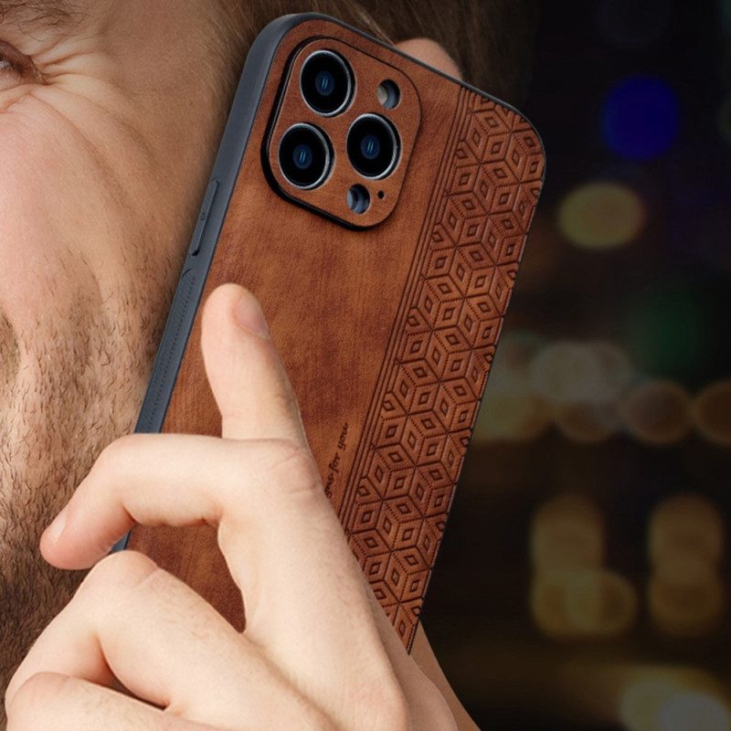 Cover iPhone 14 Azns Effetto Pelle