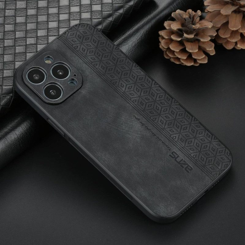 Cover iPhone 14 Azns Effetto Pelle