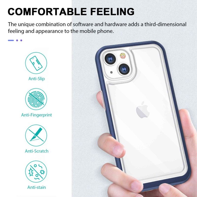 Cover iPhone 14 Bordi Color Cristallo